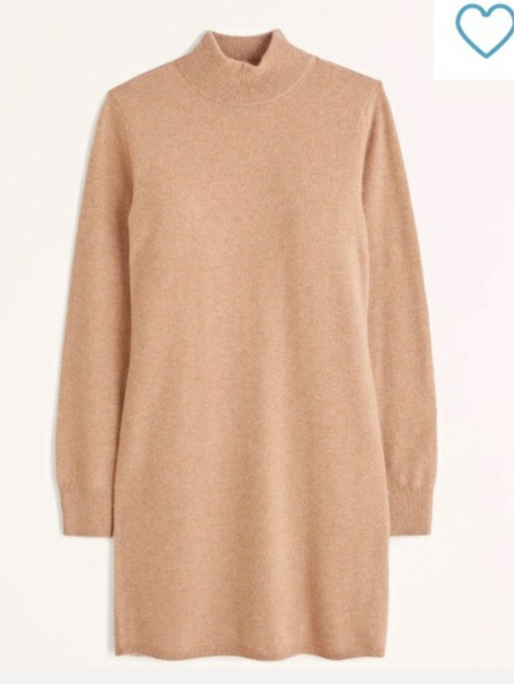 Abercrombie And Fitch Cashmere Mini Sweater Dress In Camel Size Small